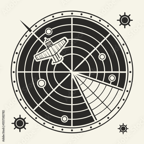 Analog Radar Screen Icon