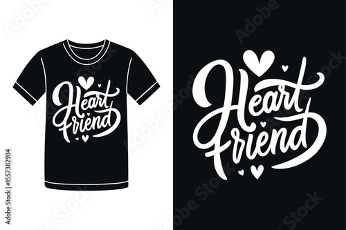 friends forever vector text design for t shirts