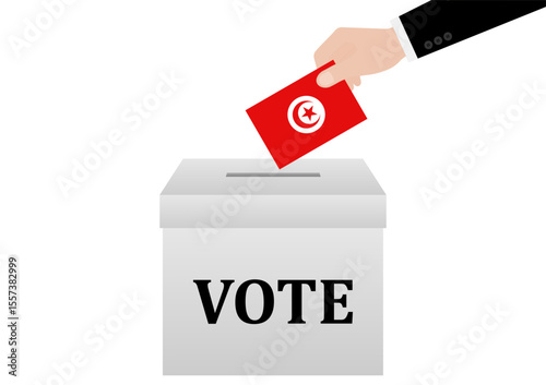 Election in Tunisia. Election Concept. Vector Illustration.