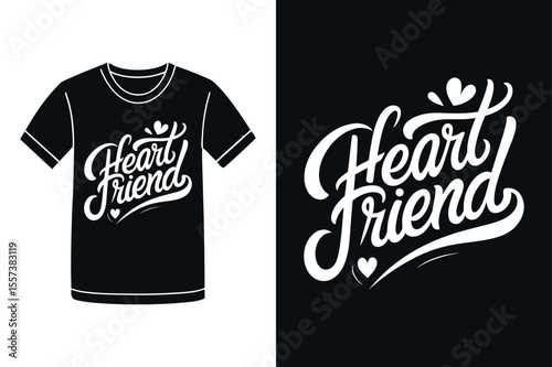 friend connection slogan tshirt celebration design