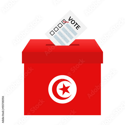 Election in Tunisia. Election Concept. Vector Illustration.