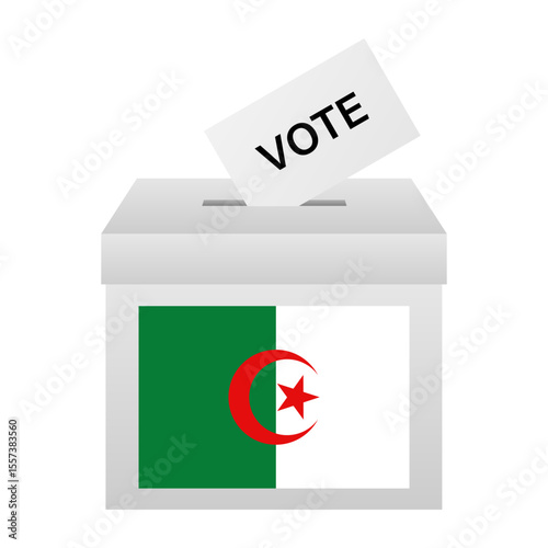 Election in Algeria. Election Concept. Vector Illustration.