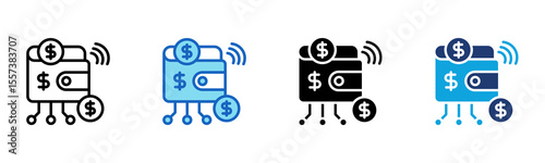 Digital Payment icon Multi Style Vector Illustration
