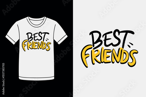 cheerful t shirt design for day of friendship