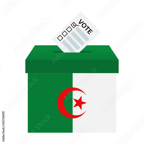 Election in Algeria. Election Concept. Vector Illustration.
