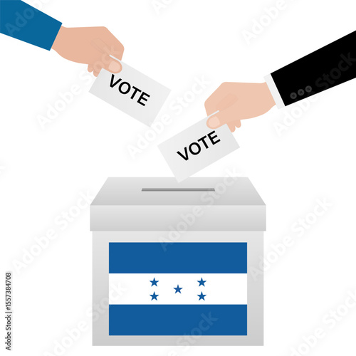 Election in Honduras. Election Concept. Vector Illustration.