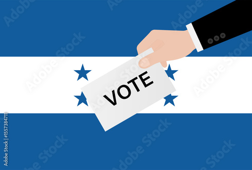 Election in Honduras. Election Concept. Vector Illustration.