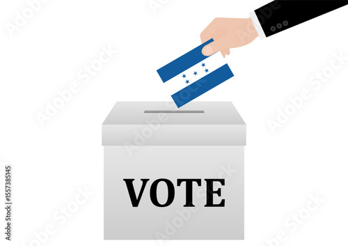 Election in Honduras. Election Concept. Vector Illustration.