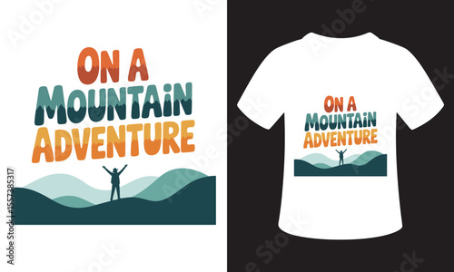 Motivational National Mountain Climbing Day T-Shirt Design