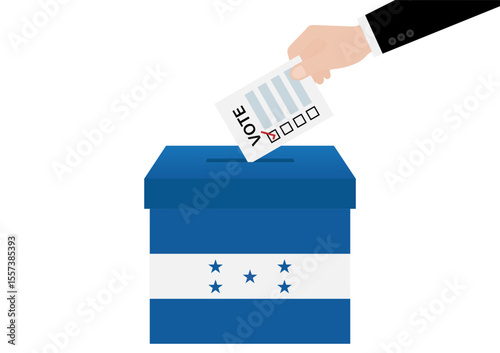 Election in Honduras. Election Concept. Vector Illustration.