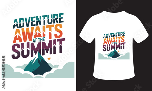 National Mountain Climbing Day Typhography T-Shirt Design