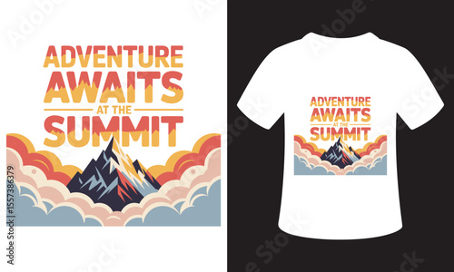National Mountain Climbing Day Typhography T-Shirt Design