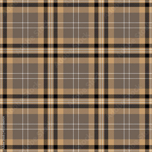 Scottish tartan checkered plaid seamless textured pattern for textile, fabric print, clothing, garments and background