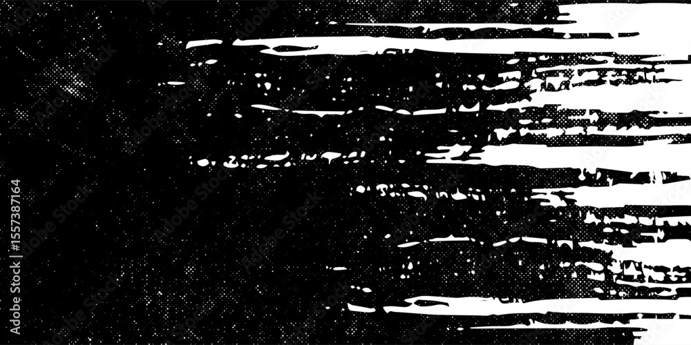 black white brush pattern car sticker banner abstract sporty lines black white color combination grunge brush pattern modern racing motorsport design. vector illustration.