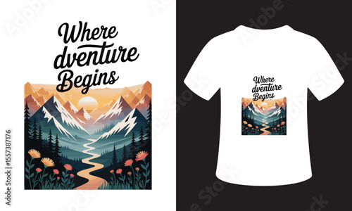 Motivational National Mountain Climbing Day T-Shirt Design