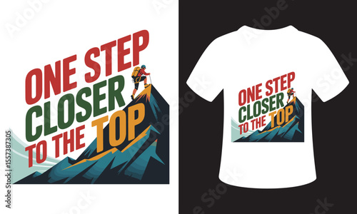 National Mountain Climbing Day Typhography T-Shirt Design