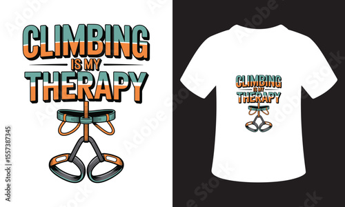 Motivational National Mountain Climbing Day T-Shirt Design
