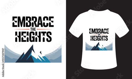 National Mountain Climbing Day Quote T-Shirt Design