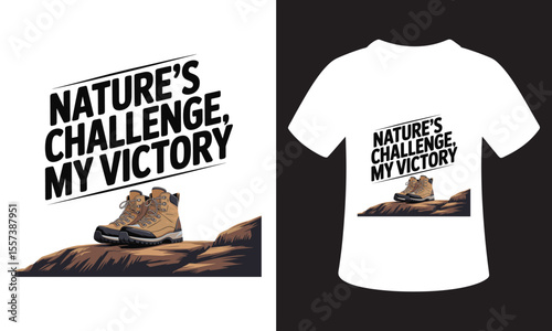 Minimalist National Mountain Climbing Day T-Shirt Design