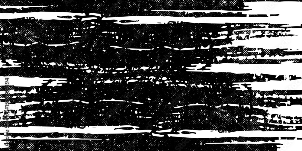 black white brush pattern car sticker banner abstract sporty lines black white color combination grunge brush pattern modern racing motorsport design. vector illustration.