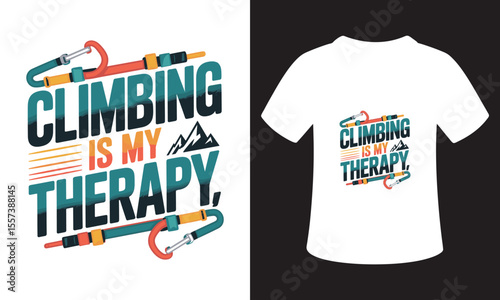 Motivational National Mountain Climbing Day T-Shirt Design