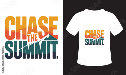 Minimalist National Mountain Climbing Day T-Shirt Design