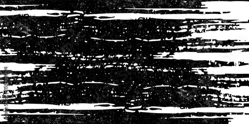 black white brush pattern car sticker banner abstract sporty lines black white color combination grunge brush pattern modern racing motorsport design. vector illustration.