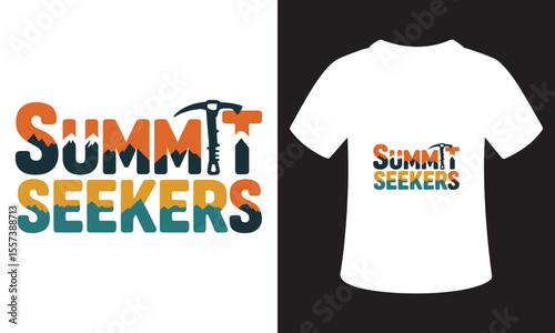 National Mountain Climbing Day Quote T-Shirt Design