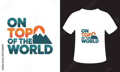 Minimalist National Mountain Climbing Day T-Shirt Design