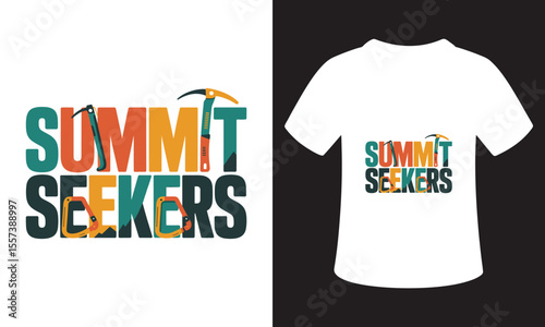 National Mountain Climbing Day Quote T-Shirt Design