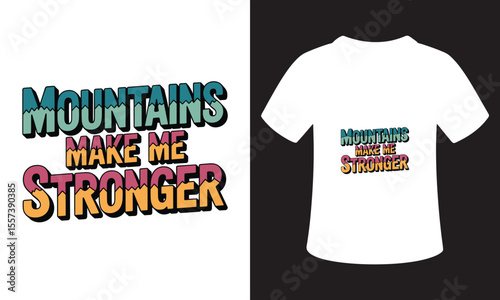 Motivational National Mountain Climbing Day T-Shirt Design