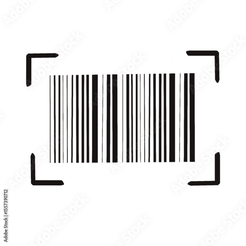black bar code with barcode