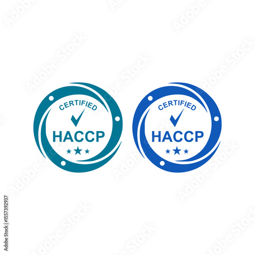 Certified HACCP logo for food safety and quality assurance, ideal for industry standards.