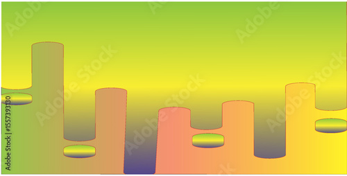 Abstract background with multicolor gradient fill.. Environment 360 HDRI map. Equirectangular projection, spherical panorama. Graphic illustration.