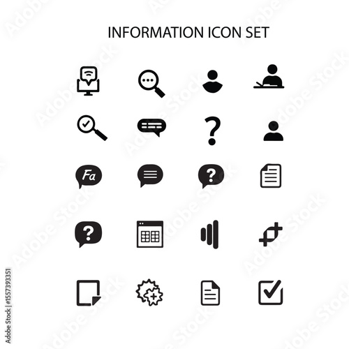 Information icon set.