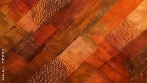 Abstract Wood Texture: Warm, rich tones and a complex interplay of lines and shapes create a captivating abstract wood texture, perfect for design backgrounds or artistic projects.