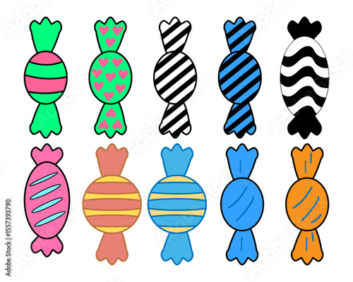Colorful sweet candies 
