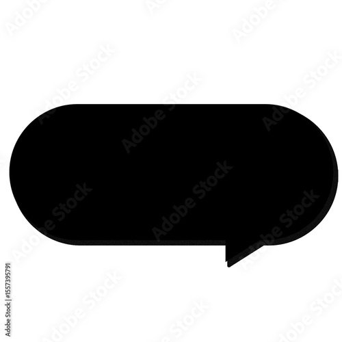 Message Box PNG Speech Bubble for Social Media Cute Text box PNG Rounded Speech Bubble PNG Transparent Sticker Clipart