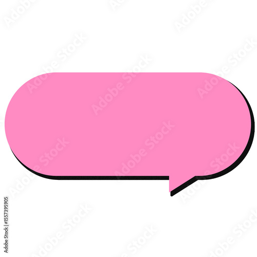 Message Box PNG Speech Bubble for Social Media Cute Text box PNG Rounded Speech Bubble PNG Transparent Sticker Clipart