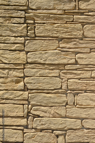 Stacked stone wall background