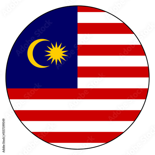  flag of Malaysia circle