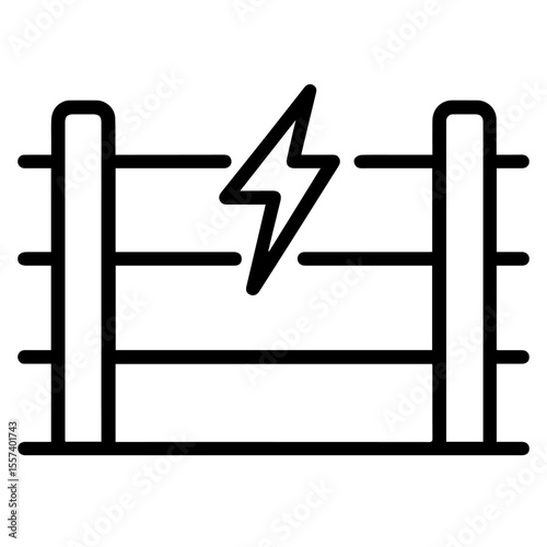 fence with electricity line icon vector on white background 
Vector gun icon on white background