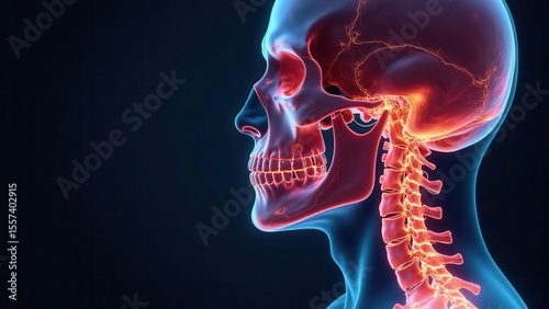 Anatomical Study of the Human Skull and Cervical Spine in Profile View
