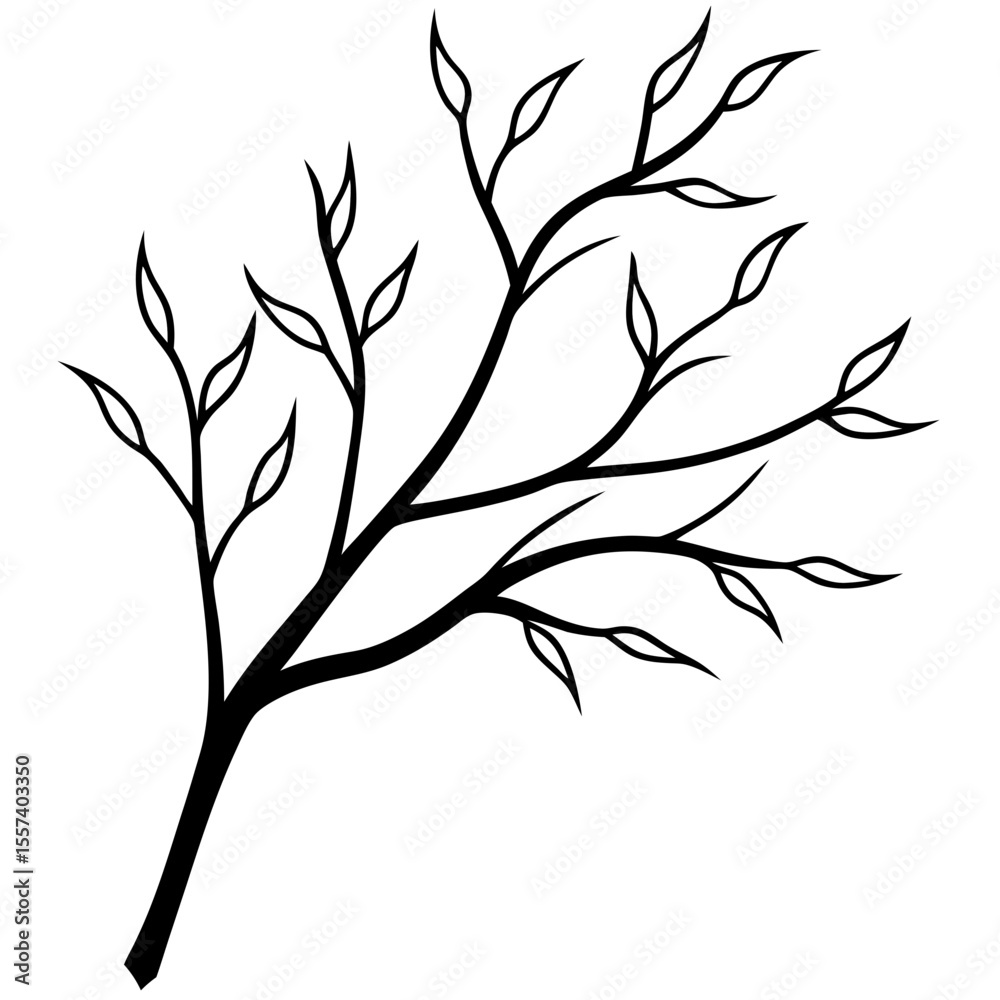 Fototapeta premium vector tree silhouette