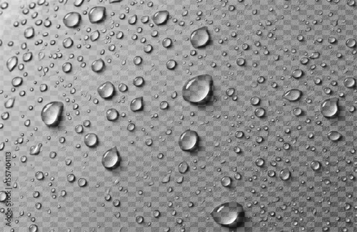 Water drops background white electronics
