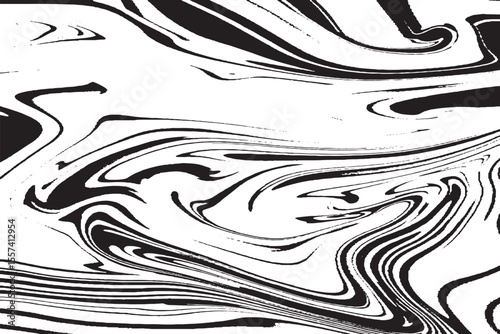 Black and White Marble Ink Swirl Texture