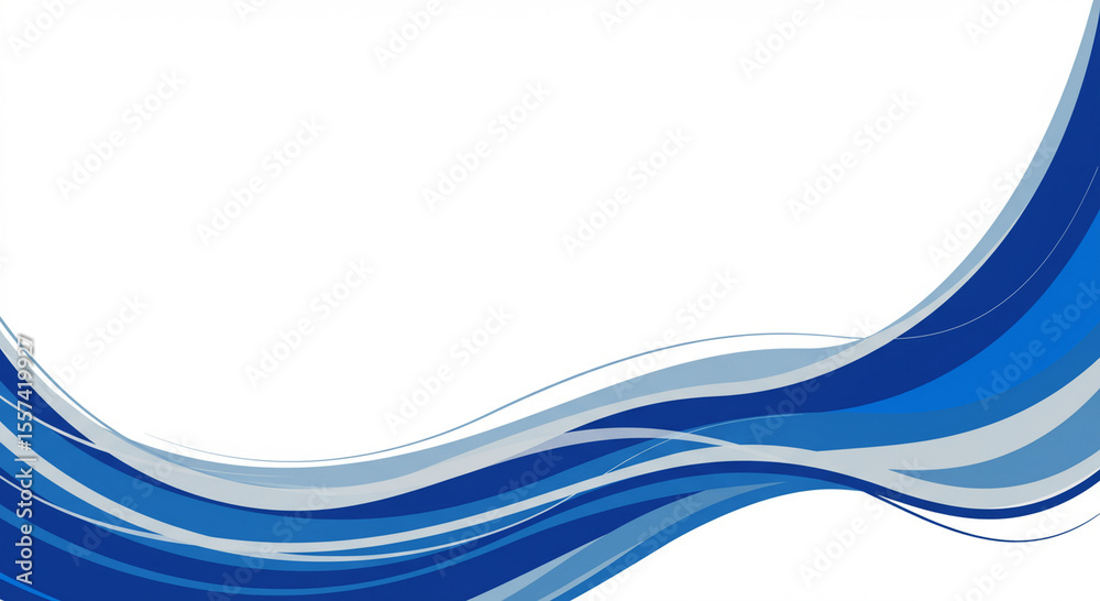 Fototapeta premium Abstract Blue Wave Background