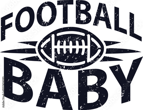 football  baby for typography T-shirt Design Print Ready file download