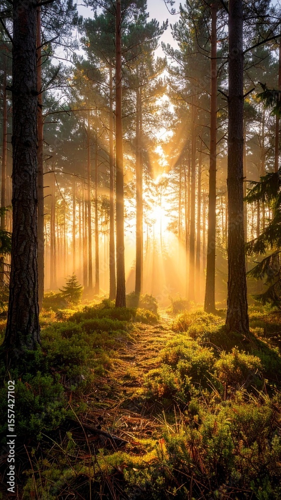 Fototapeta premium morning in the forest