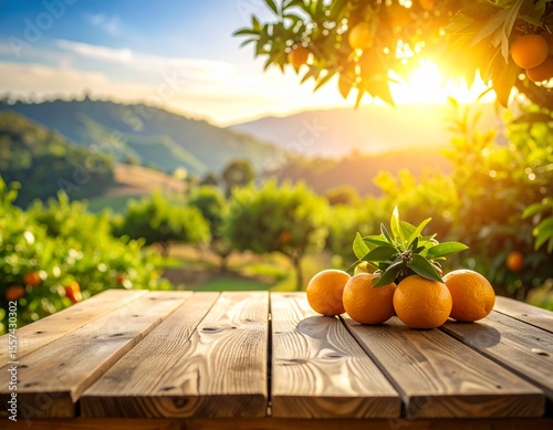 Laranja na mesa